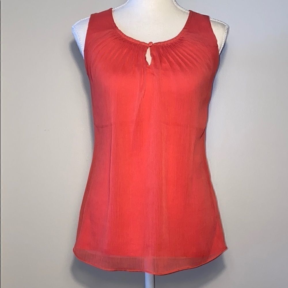 New York & Company Coral Sleeveless Top